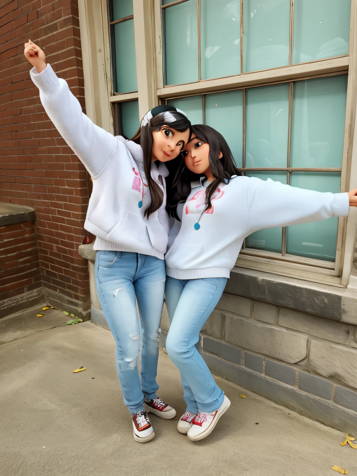 2 girls