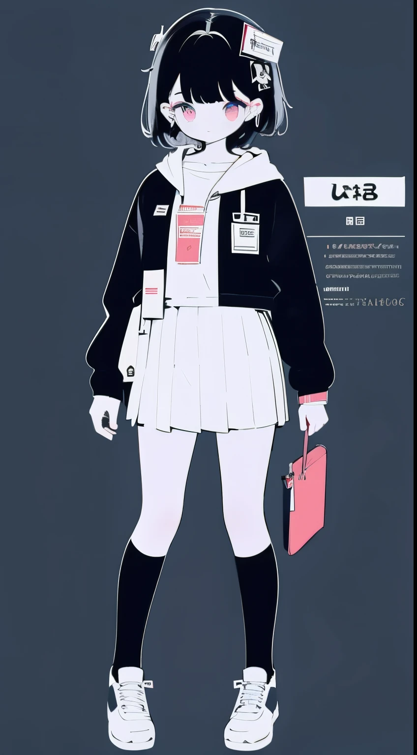 Student girl, (full body:1.1)