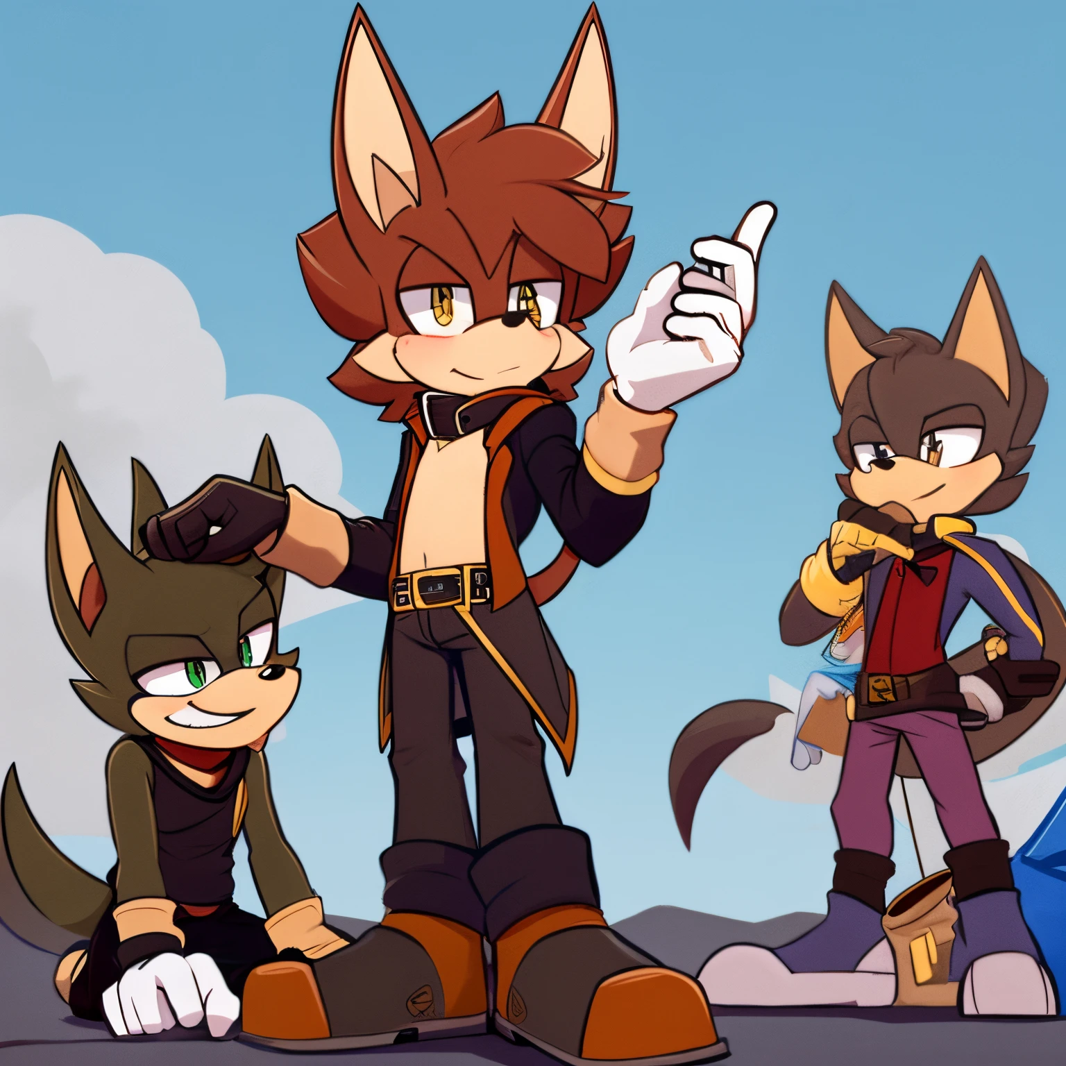 Male, mobian, Jackal, Self indulgent, Untidy, and Practical