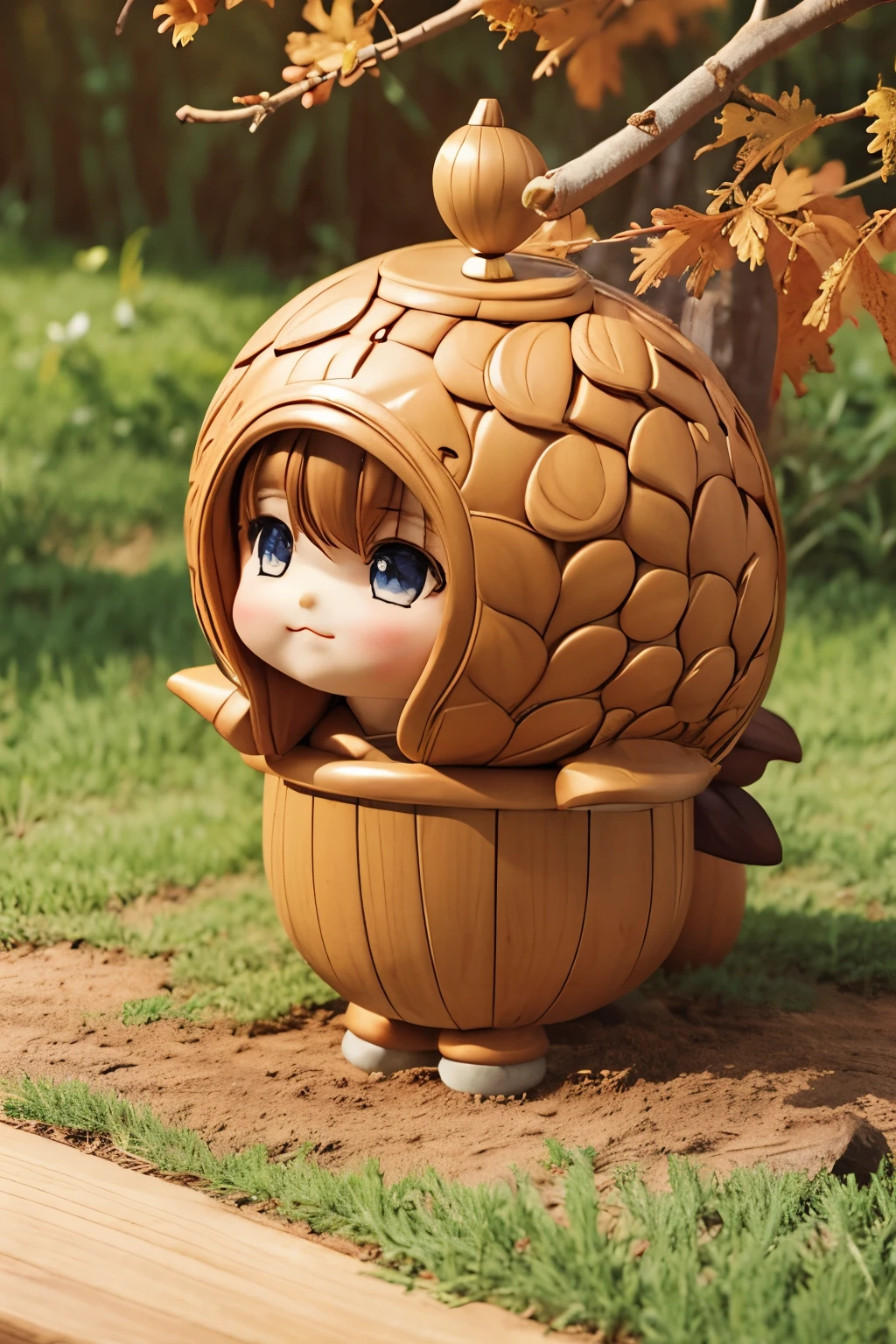 cute acorn、anime,