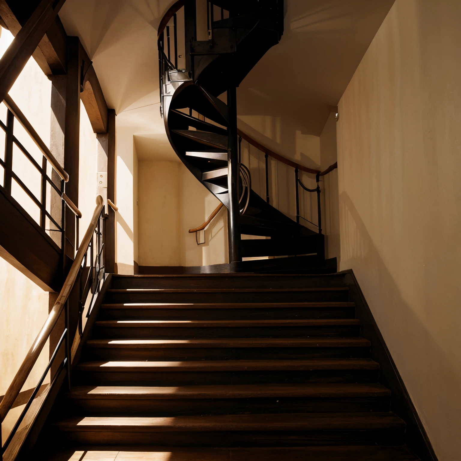 Mr. Escher painting, stairs abstract