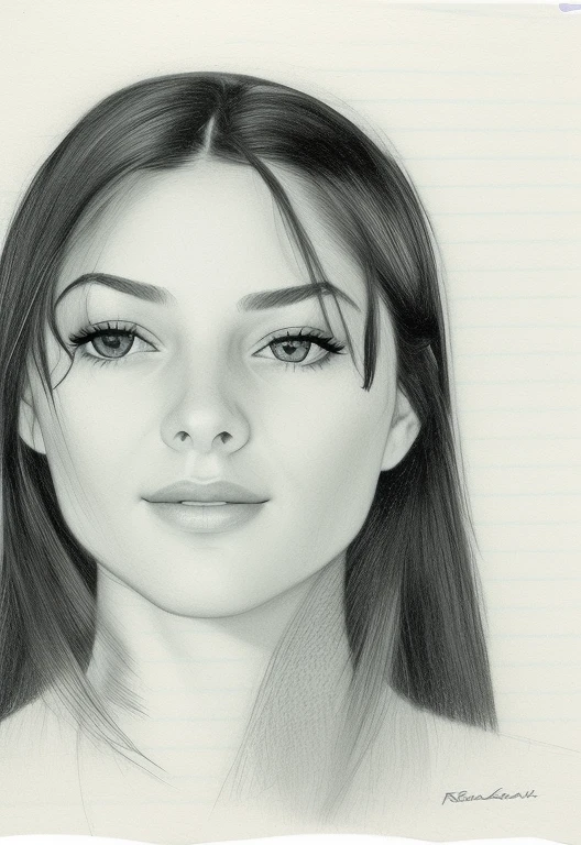 desenho de uma mulher com cabelos longos e olhos grandes, autorretrato realista, potrait de um rosto feminino, retrato feminino do rosto, retrato feminino realista, Face sketch, girl sketch, sketch of a caucasian face, Rosto realista, realistic sketch, self - retrato!!!!, retrato facial, pencils , desenho de retrato, retrato de rosto completo, retrato de rosto inteiro