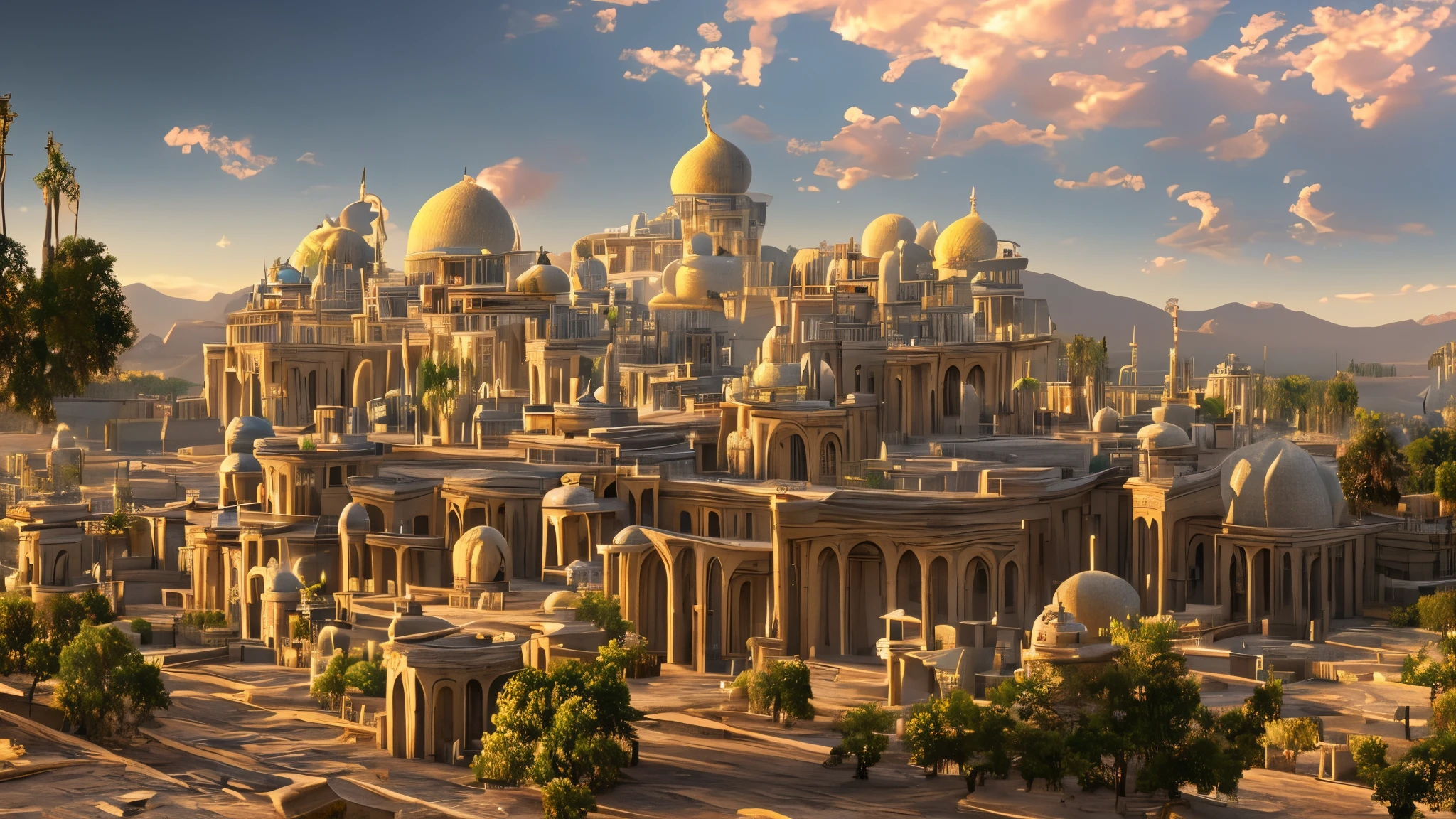 Crac de Chevalier (Syria) an impregnable fortress of the 12th century Hospitaller Order octane render landscape DeviantArt atmospheric concept art 8k resolution dramatic - --auto --s2