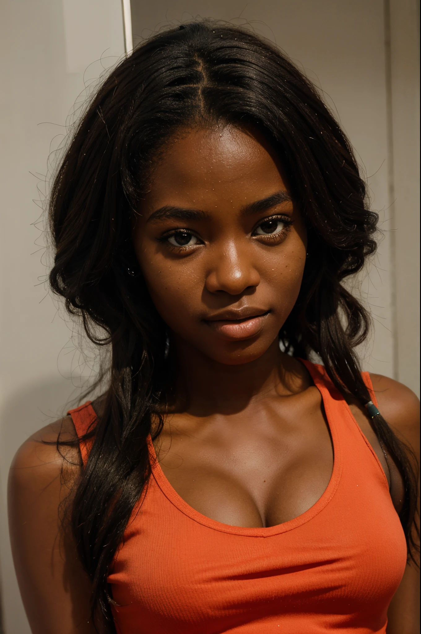 Angolan Girl Taking Selfie