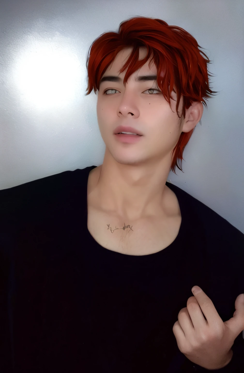 Primer plano Retrato de un hombre , (cabello rojo: 1.2),!
More realistic hair