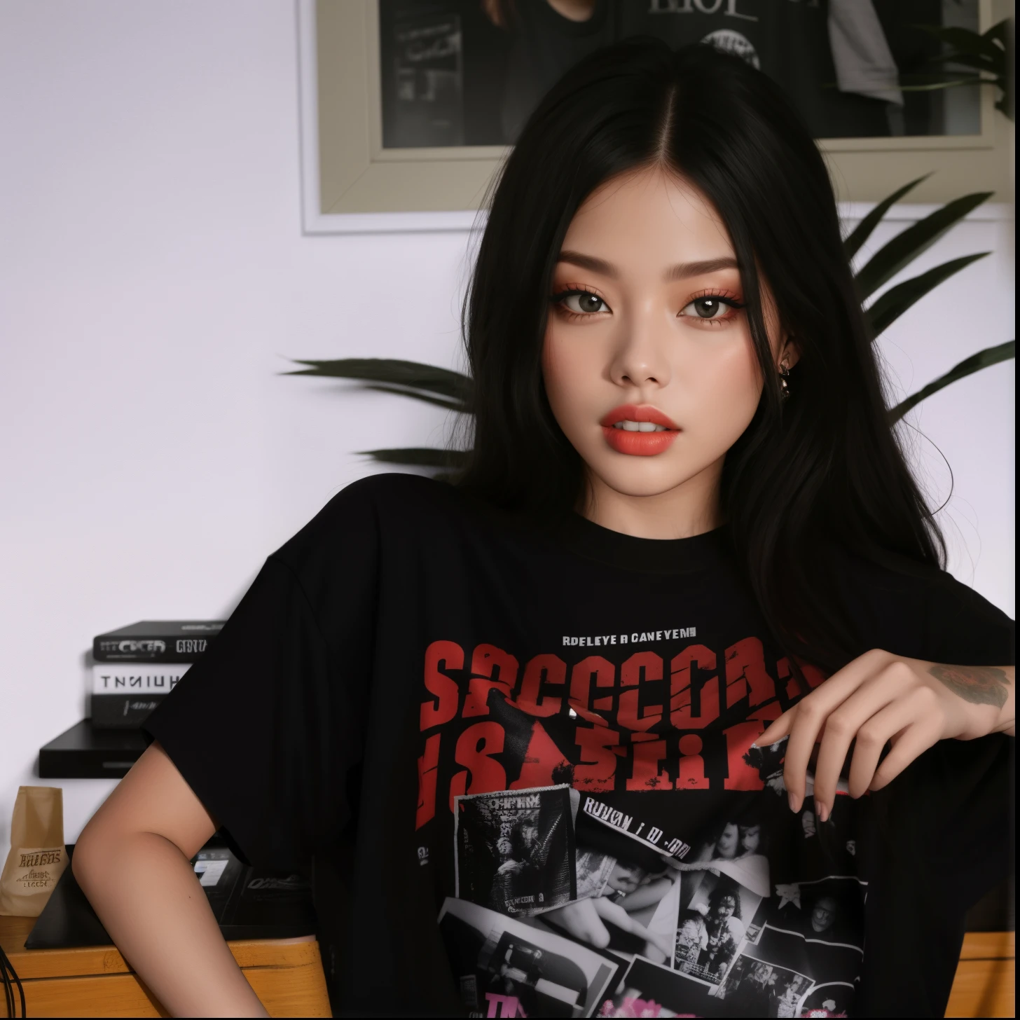 Jennie, camiseta de rock, jennie Black pink