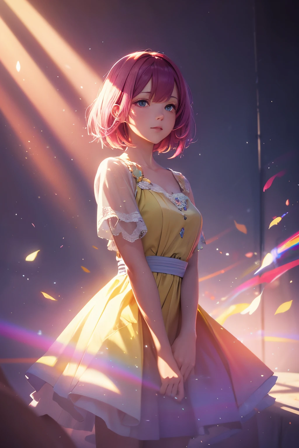 digital painting, best quality, ligne claire, vibrant colors, vivid colors, volumetric lighting. soft light, diffused lighting, radiant light rays, bloom, caustics, subsurface scattering, dreamlike,
