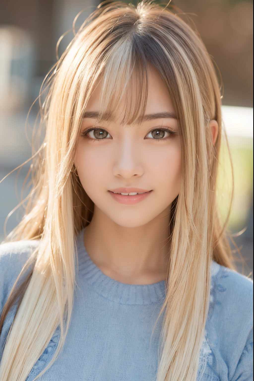 Attractive Bright Natural Platinum Blonde Silky Hair 1.5