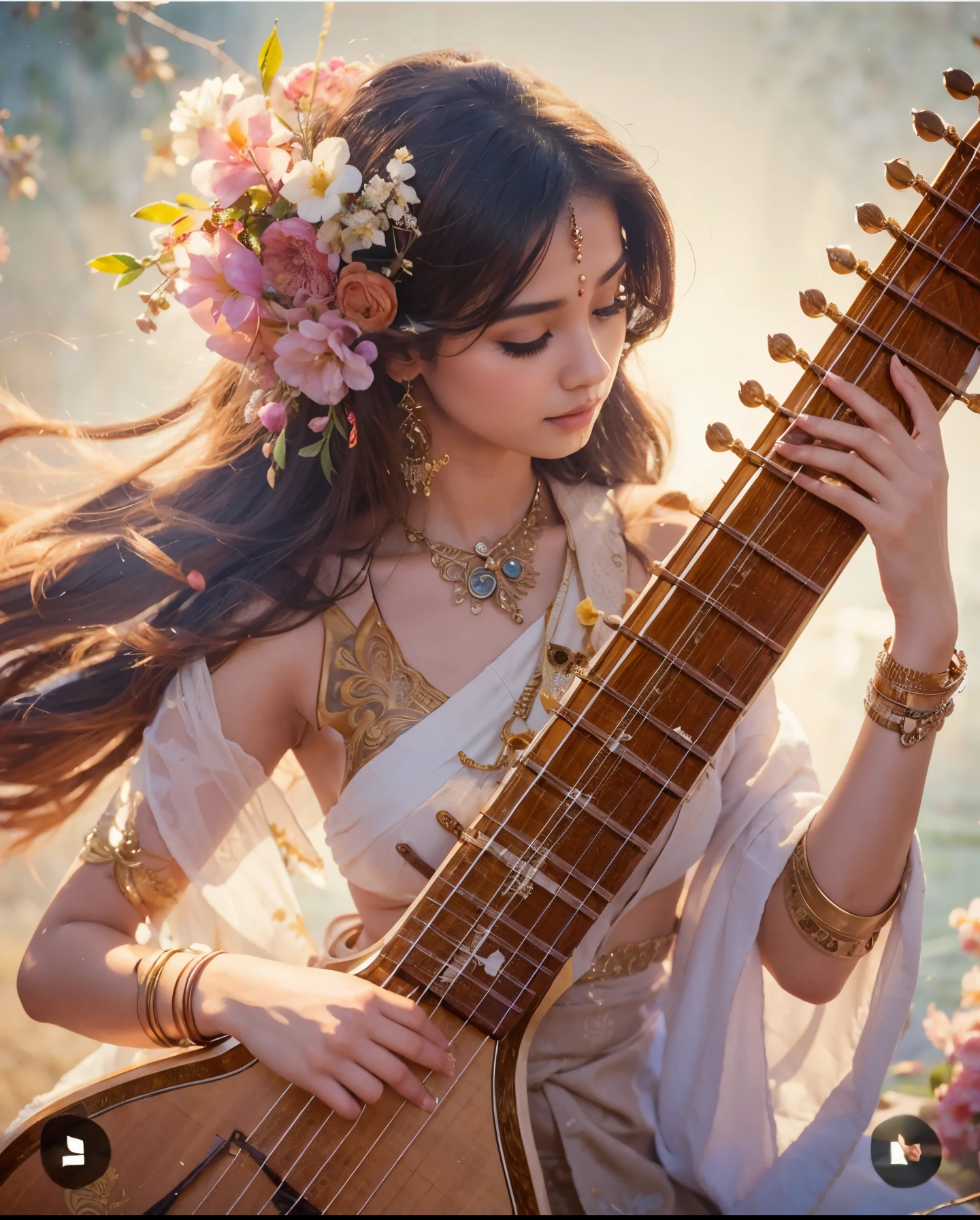 Girl, beautiful, saraswati, queen, balinese, balinese culture