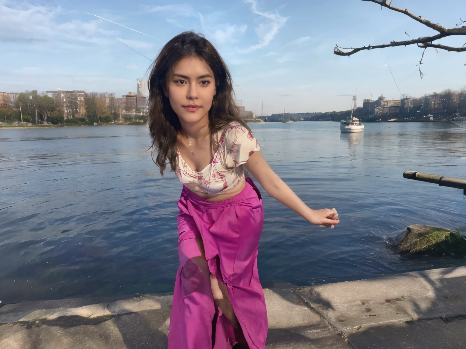 Woman, realistic character, 28-year-old woman, 1.68 m tall, size S, with a pear-shaped body, flat tits and a slightly diamond-shaped oval face. I'm studing design. I wear glasses
Belonging to the deep winter color season, I have dark brown eyes and hair. My hear are wavy. I prefer a natural style, favoring the use of natural fibers and a comfortable fit, especially for trousers, although I prefer skirts