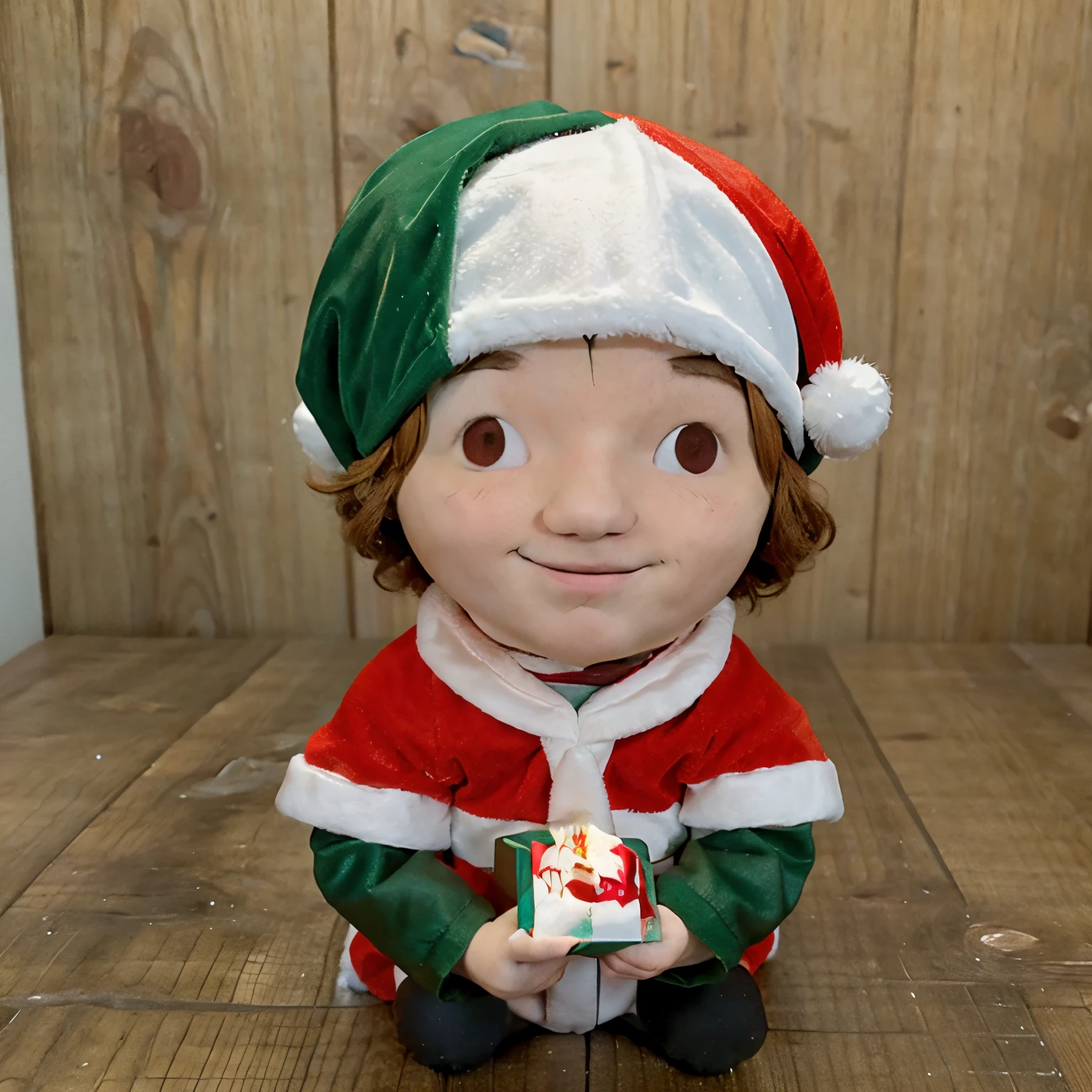 Kyle broflovski from south park celebrating Christmas