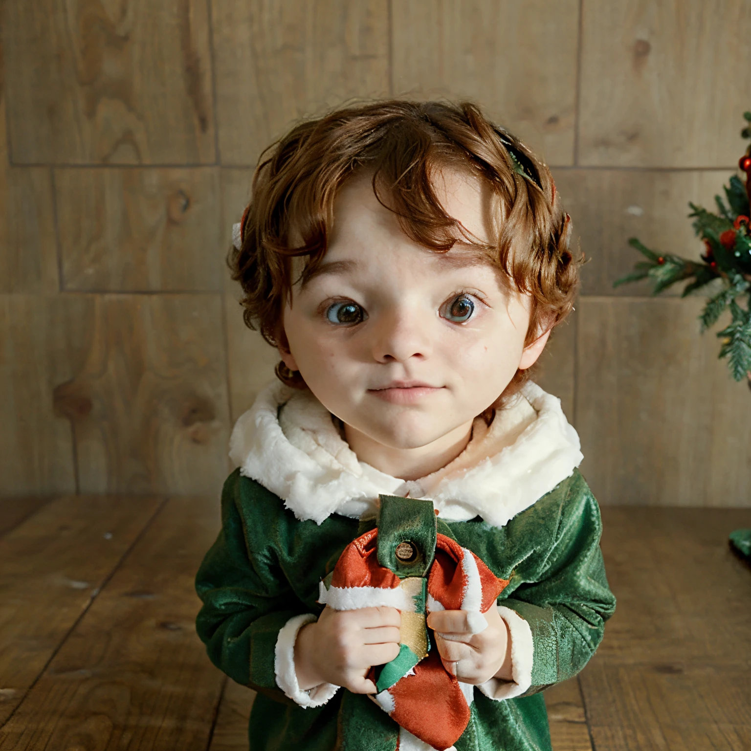 Kyle broflovski from south park celebrating Christmas