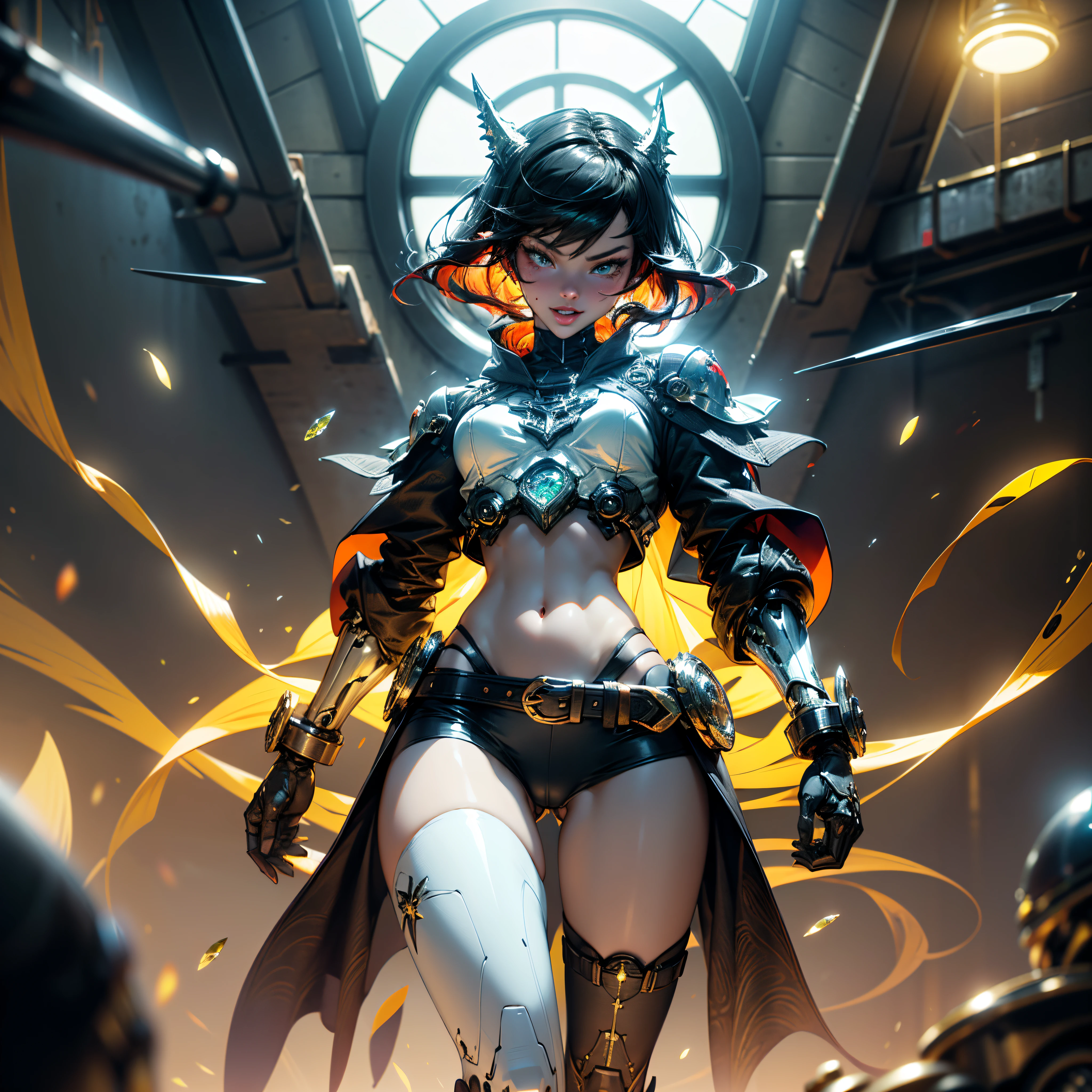 Mecha Dragon Carabinieri Urban equirectangular street deep path road Carabinery Angle-Below Rihanna Close-up Heroe_suit mecha Cinematic ultra UnrealEngine5 Fashion chef-d' Van_Gogh Masterpiece girl outfits motorcycle nickel optimal sunLight meticulously intricate ultra_high-details Club ultra_high-res pro-Photorealistic ultra_high-quality ultra_high-def UHD XT3 DSLR HDR Divine female synthetic Armored cyborgs "full-body prosthesis" augmented cybernetic strange gold sundrop transparent glass backlight war "Heavy Metal" battle Will-o'-the-wisp cyberpunk Goddess dazzling walk Cosplay cowgirl Pilots USA flag star Fancy Vivid Yellow mecha Symmetrical Ultra ((Athletic gorgeous Afro Diva bangs Dreads extatiques Tamned Skin sensual Effects Cheekbones Embarrassed reddener eye-liner saphirs ultra beautiful (Bright eyes, Bright eyes) lazuli epic beaux eyes turquoise mouth open tongue teeth obvious smile howling Floating Jacket Eccentric Cape onyx Shoulders-Off Shirt Lace Clavicles White Papillotes embroidered tiny breasts small sideboob satin corsait red thick leathers felt skirts matching ample swinging spinels navel waist reveal belt-chastity heart diamond padlock silver agate pubis bristles scarlet pubis-hairy indigo silk snap garters thighs legs gothic boots)) extreme improved Octane-rendered opengl-shaders glsl-shader romm rgb pbr ombre analogique color-coded shading 3DCG fxaa global illumination cgi vfx sfx fkaa txaa rtx ssao post-processing post-production cell-shading tone-mapping Ultra_sharpness focus accurate max saturate reflex luminescence volumetric lightning contrast reflection graduated tin incandescent heavyduty CGSCOSITY chrome Cristallines hearth rubis invoque floraison monster blast flash blow lava glow opale straight Barbie_Statue armor chrome flat bands Tourmaline plasma fleuraison beholder population Earth mirror perfection zentangle dragon tattoo sex Bruce_Weber "luis Royo" naked nsfw varied multi etc. --v 5.2 --s 1000 --c 20 --q 20