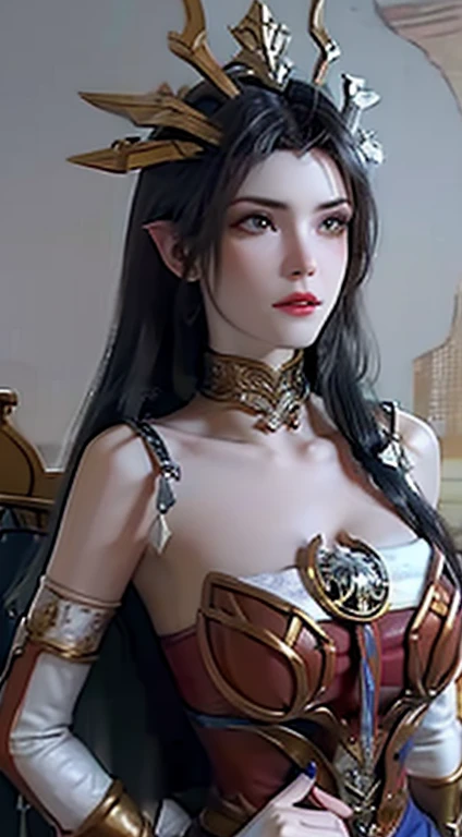 de Castlevania, mulher, Two angles ((vista frontal e vista traseira)) corpo inteiro, destacado sobre fundo branco, in authentic Slavic festive costume, identical clothes, desenho ultra detalhado, pintura ultra detalhada, contorno, arte profissional, oficial, in the form of high-quality illustrations