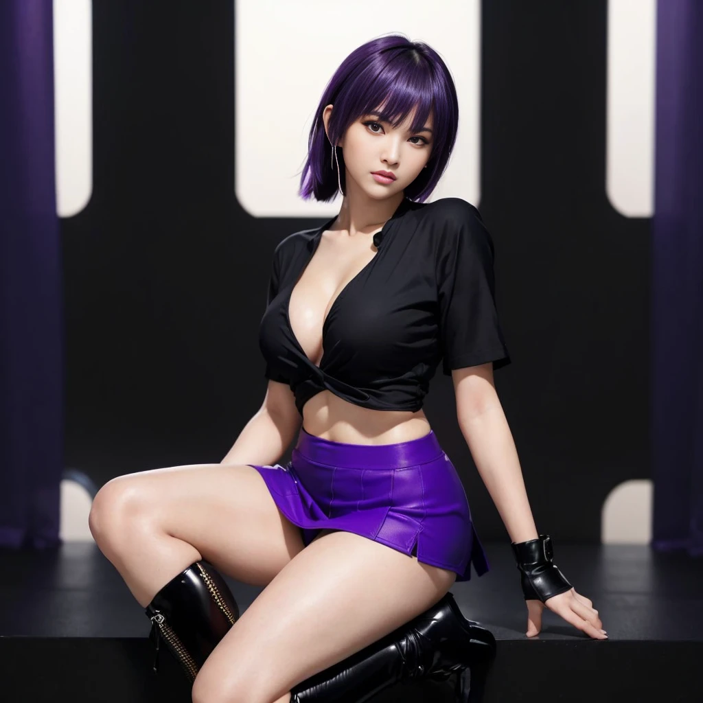 "AYANE" (best quality,ultra-detalhado,Realistic:1.37), retrato, Detailed eyes and facial features, olhos castanhos, textura de pele delicada e suave, Corpo Perfeito, textura ultra realista, maquiagem perfeita, batom vermelho, expression serious, corpo inteiro