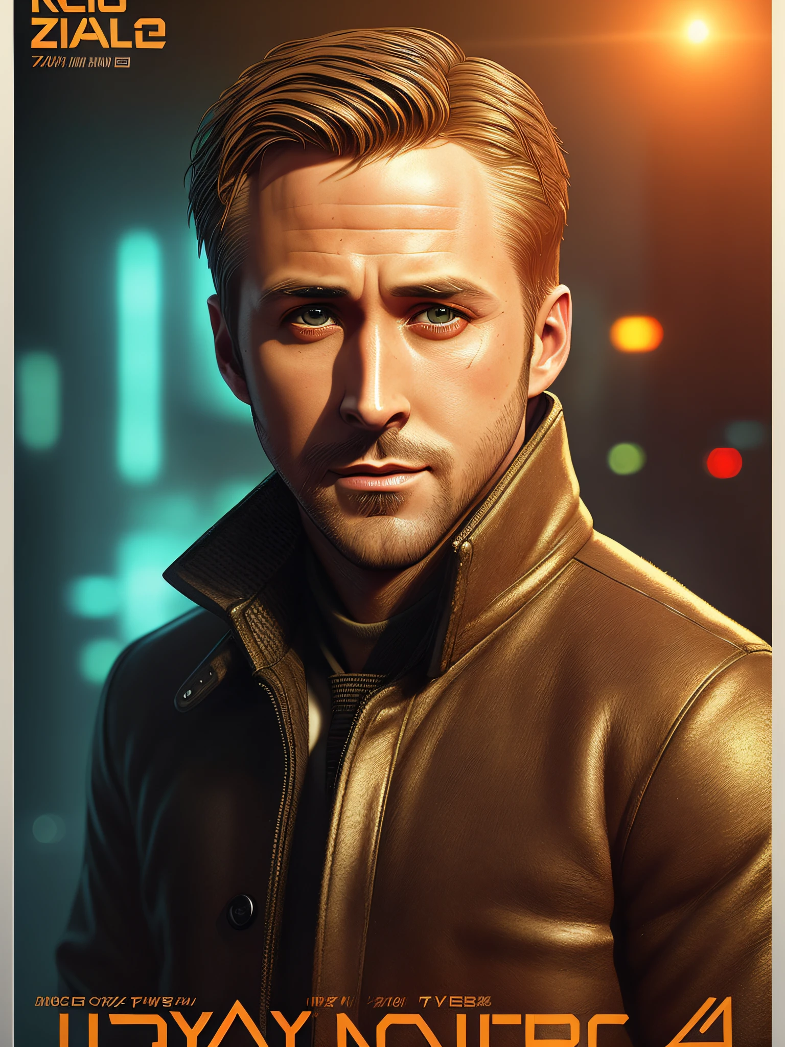 40yo Ryan Gosling from Blade Runner 2049, digital glitch, (poster:1.6), poster on wall, movie poster, portrait, ((Tilt-shift))
wearing old brown sheepskin coat whit dirty wool colar,
(japanese rock garden and pond:1.2), koi carp, (((bonsai))), ((high-tech interior style and futurism)), (((highly detailed face))),
((ultradetaled face and skin texture)), intricately detailed, fine details, hyperdetailed, raytracing, subsurface scattering, diffused soft lighting, shallow depth of field, by Oliver Wetter,