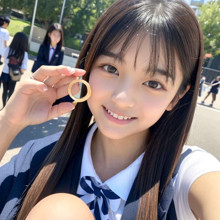 An ultra-high picture quality、Perfect Photo、Japan junior high school students、a beauty girl、(anus)、