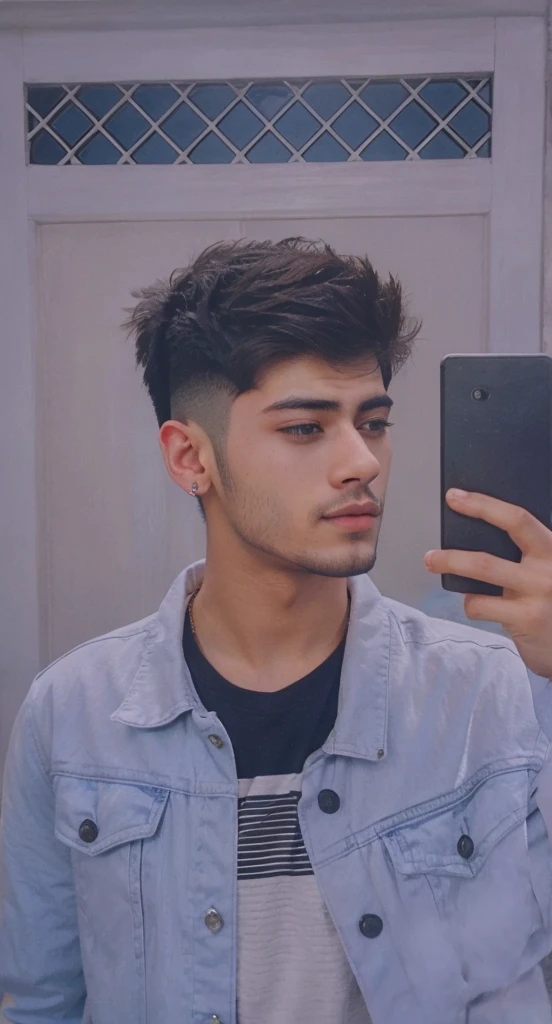 A man handsome like zayn Malik with a beautiful background