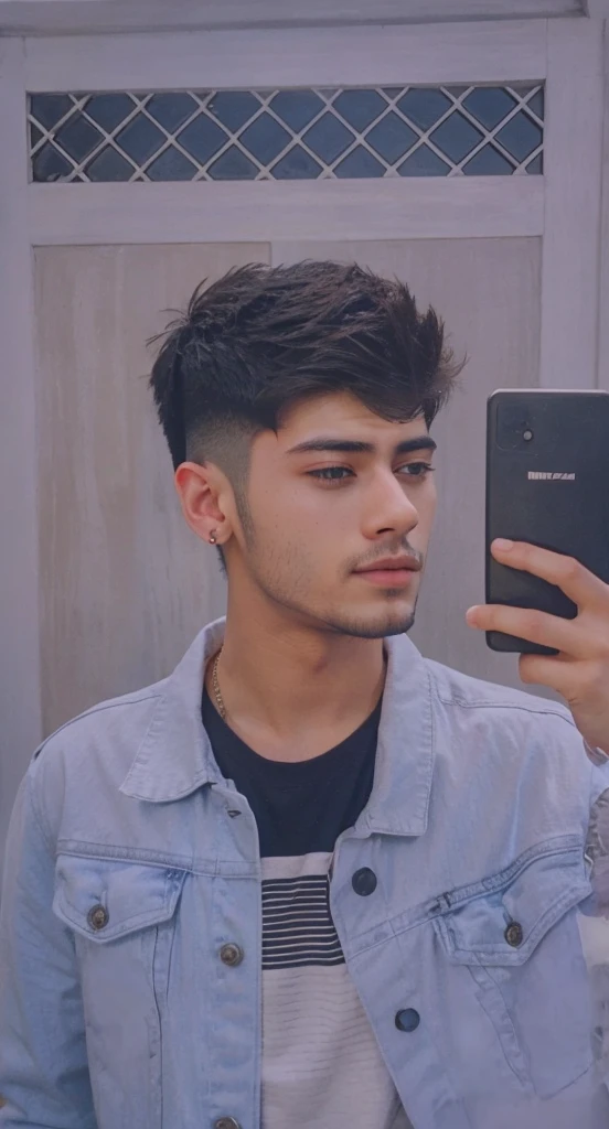 A man handsome like zayn Malik with a beautiful background