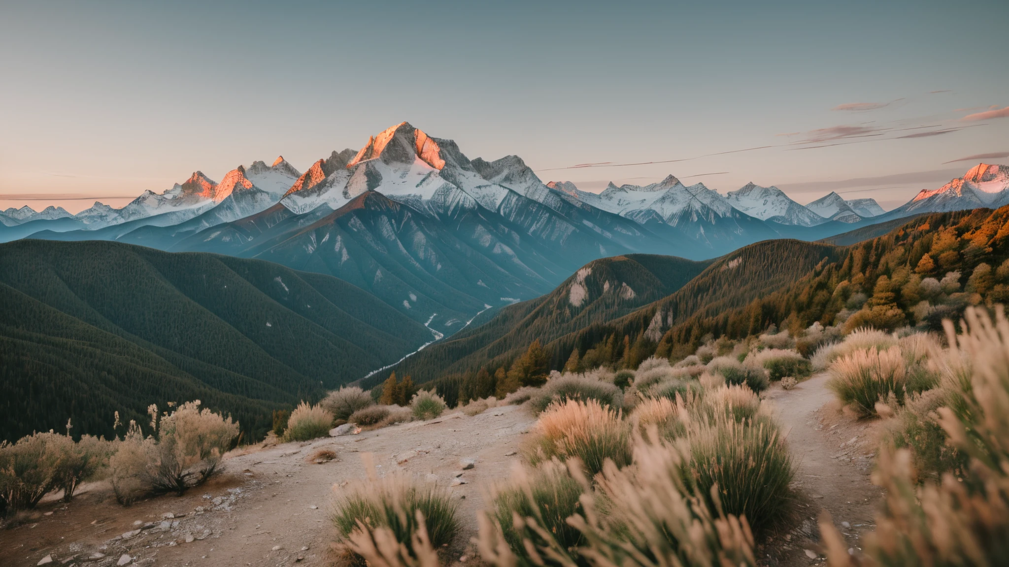((masterpiece)), ((best quality)), ((detailed)), Astounding, (Phenomenal), Extraordinary, Landscape, Mountain, Range, Summit, Photograph, Picture, Snapshot, Back light, Highlight hair, Accentuate hair, shot with {Sony A7R IV with Sony FE 85mm f-1.4 }, Shallow depth of field --auto --s2