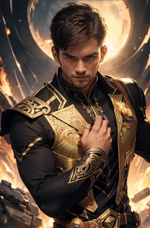 (masterpiece:1.2), (illustration), (best quality:1.2), (best aesthetic:1.2), (beautiful art:1.2), (ultra-detailed:1.2), (8k), (HDR), (wallpaper), (sharp focus), (intricate), (hyper realistic), men, sundanese, handsome, no beard and mustache