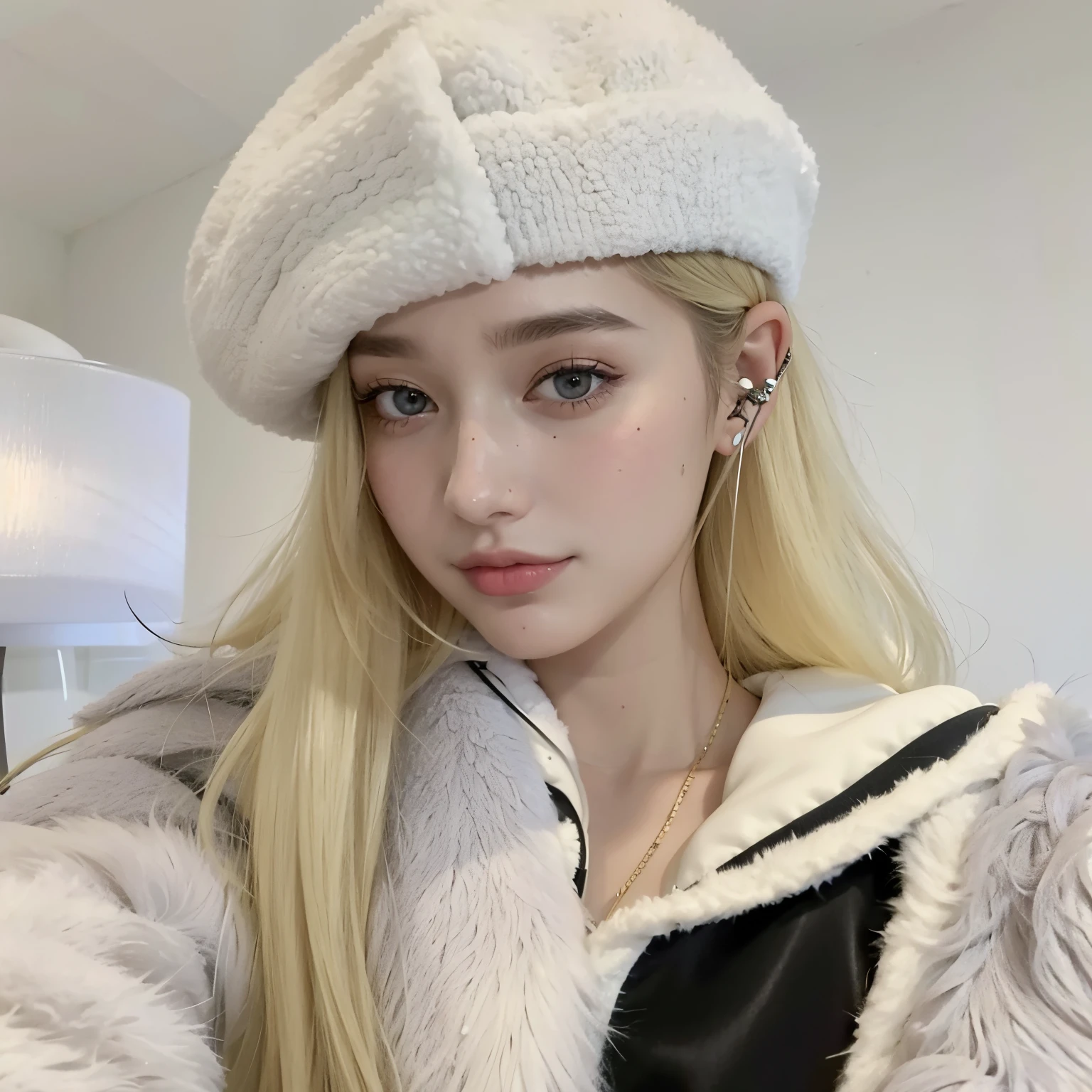 A close-up of a woman with headphones on her head, Retrato Sophie Mudd, Anna Nikolanova aka Newmilky, Pokimane, com fones de ouvido, 18 anos, Delphine bonita, Yelena Belova, Angelina Stroganova, morena com cabelos loiros tingidos, 🤤 retrato da menina, 2 Modelo feminina de 4 anos, julia gorokhova, Modelo do Instagram