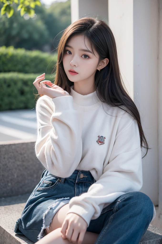 actual ,tmasterpiece, Best quality at best, girl, maam, A high resolution, sportrait, photore_optic, {{}}, ulzzang-6500-v1.1:0.9