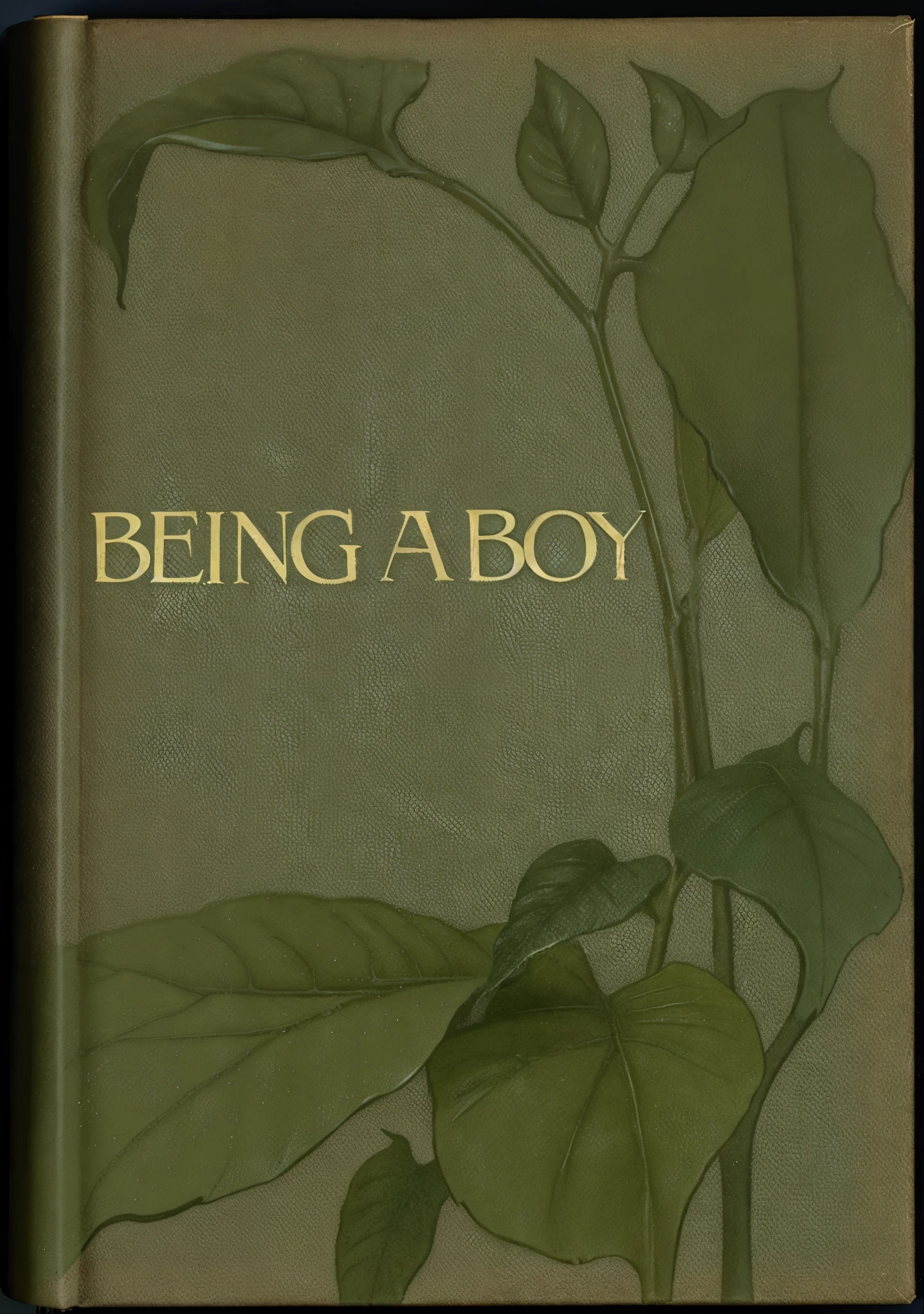 a close up of a book with a plant on it, cover art, book cover, illustration, book cover art,