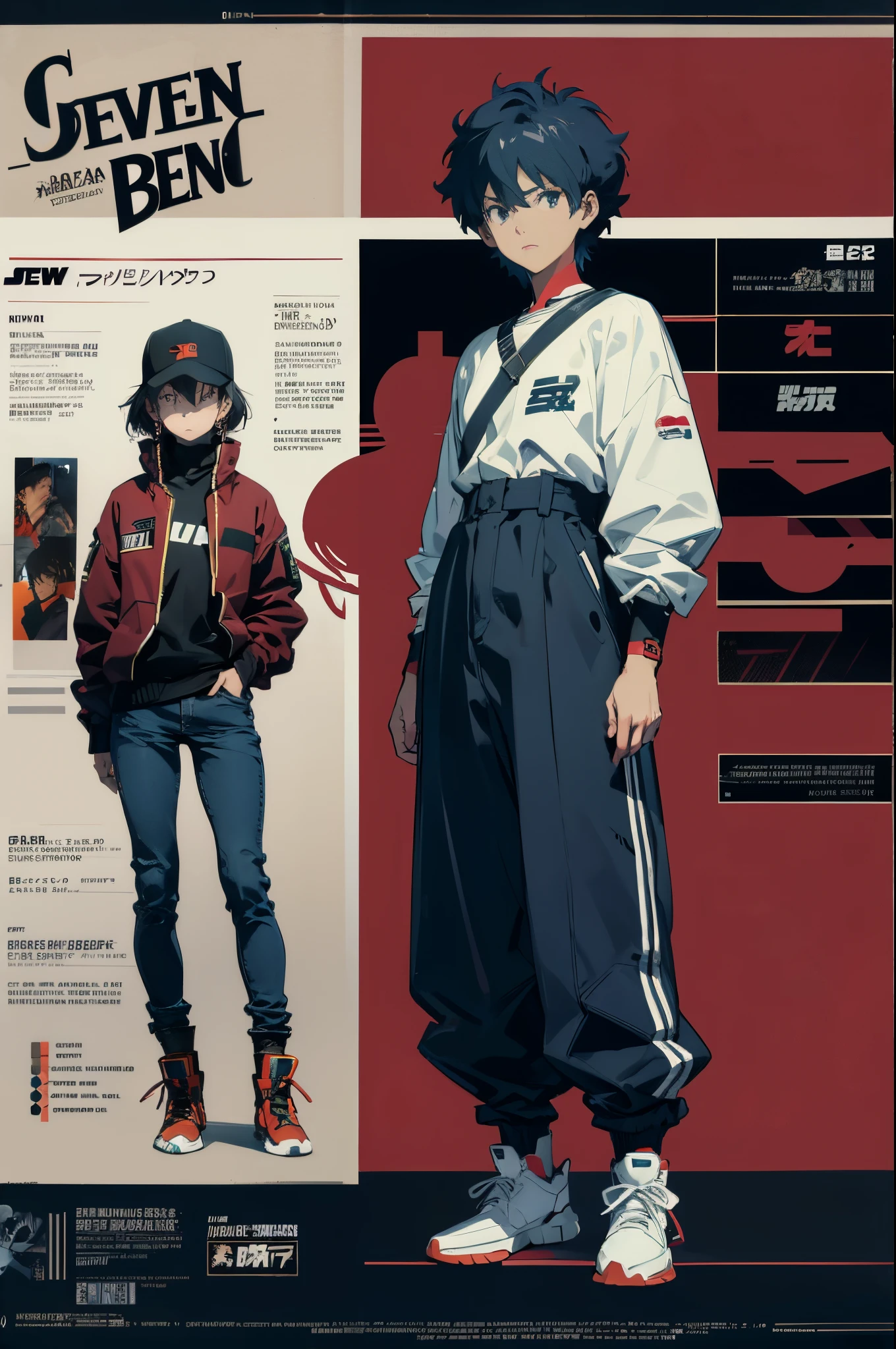 line-art, art book, design sheet, 8k, best quality, design, equipment design, Evangelion, eva, cowboy bebop, geometry, wearing Yeezy fashion, starwars
