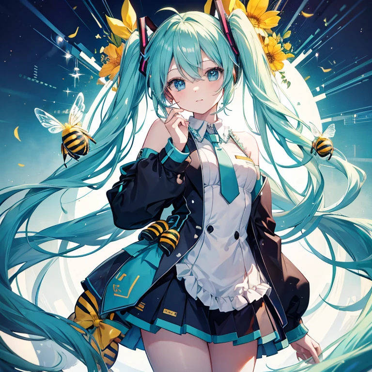 Hatsune Miku, bees, bee, costume