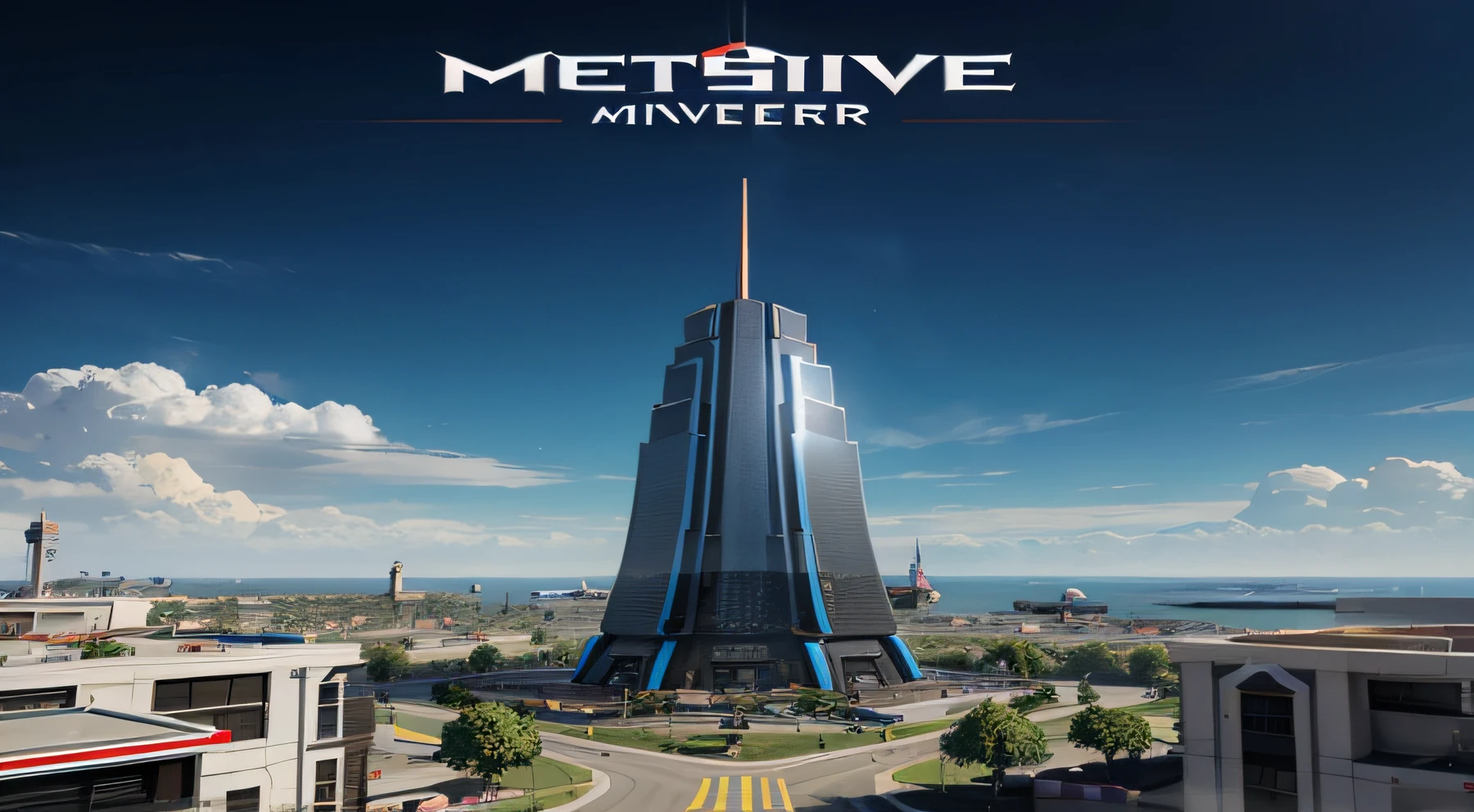 Make a cover for the metaverse game Arcade Towers