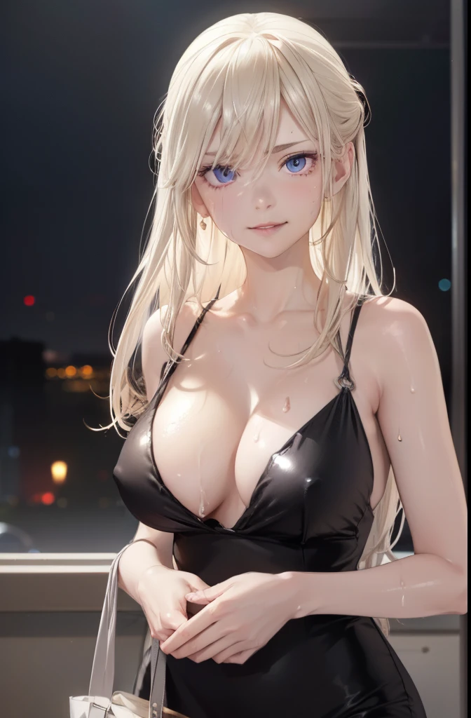 (Cinematic Digital Artwork: 1.3), High quality, masutepiece, of the highest quality, Super Detail, Illustration, [4K Digital Art]、 lndswgnr, (Sharp Focus: 1.5), (Moody lighting:1.2), depth of fields, Bokeh, 4K 、High resolution, ultra-detailliert, the Extremely Detailed CG Unity 8K Wallpapers, Realistic, Photorealsitic, Raw photo, beautifull detailed face, pale skin, realistic glistening skin, Detailed Cloth Texture, detailed hair texture, Perfect body, Beautiful face, acurate, Anatomically correct, Highly detailed face, Eye and skin texture, Natural neck length, (beautiful eyes beautiful hands), (Glossy skin:1.2), thin legs, Thin feet, Detailed people、A detailed face、细致背景、 ((( makeup、Erotic Married Woman、aunt、Adulterous wife、Sweat、Oil,gleaming skin、realistic skin textures、Detailed beautiful skin、Shiny skin、shiny white skin))), white tank top and shiny leggings, No gloves、sports wear、A MILF, Erotic Married Woman, Uber Eats、Entrance to the apartment、Open the door、carrying a large black bag alone&#39;Behind the scenes、 ((Sweat, steam)), Bewitching smile、Super huge、Large cleavage、The courier、woman delivering luggage、delivery