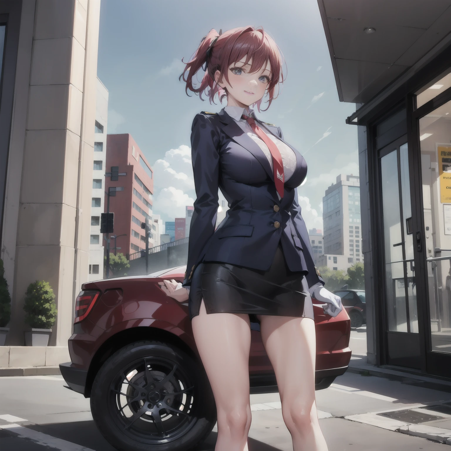 {nsfw}+++(1girl, solo female, solo, solo focus, milf,big breast,) {nsfw}+++++++++++++, big breast, erect niples, pelvic_curtain, revealing clothes, cleavage, cameltoe, brown_hair, jacket, gloves, patlabor, 1girl, sky, necktie, yellow_neckwear, riding, shirt, outdoors, patlabor police_uniform, vest, bangs, day, sexy police milf, smile, white_shirt, blue_sky, standing, dress_shirt, shoes, short_hair, blue_jacket, city, from_side, looking_down, headwear_removed, straddling, oldschool, black_footwear, patlabor_uniform fro sexy milf woman, gun, blue_background, shadow, white_gloves, mecha, science_fiction, blue_pants, boots, bowtie, 1990s_(style), holding, looking_away, open_clothes, black_neckwear, closed_mouth,sexy milf police woman, open_jacket, blazer, wing_collar, cloud, looking_afar,