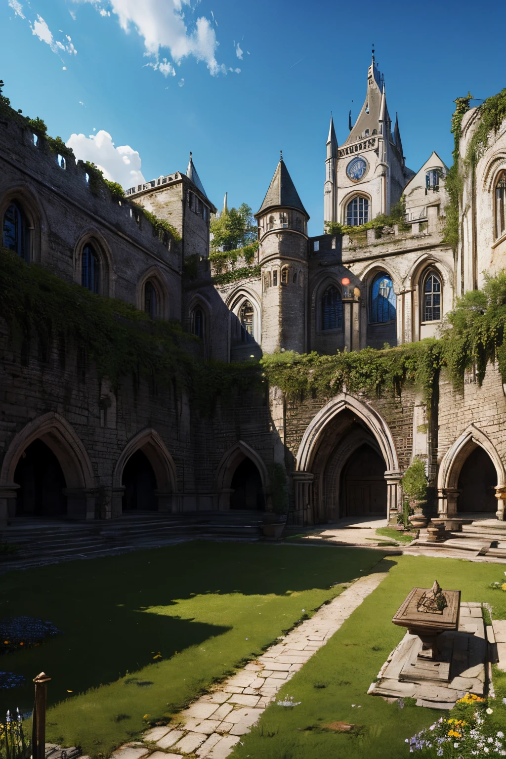 BG, background, (Medieval European Fantasy:1.2), best quality, ultra detailed, (depth of field:1.2), ((daytime:1.5)),