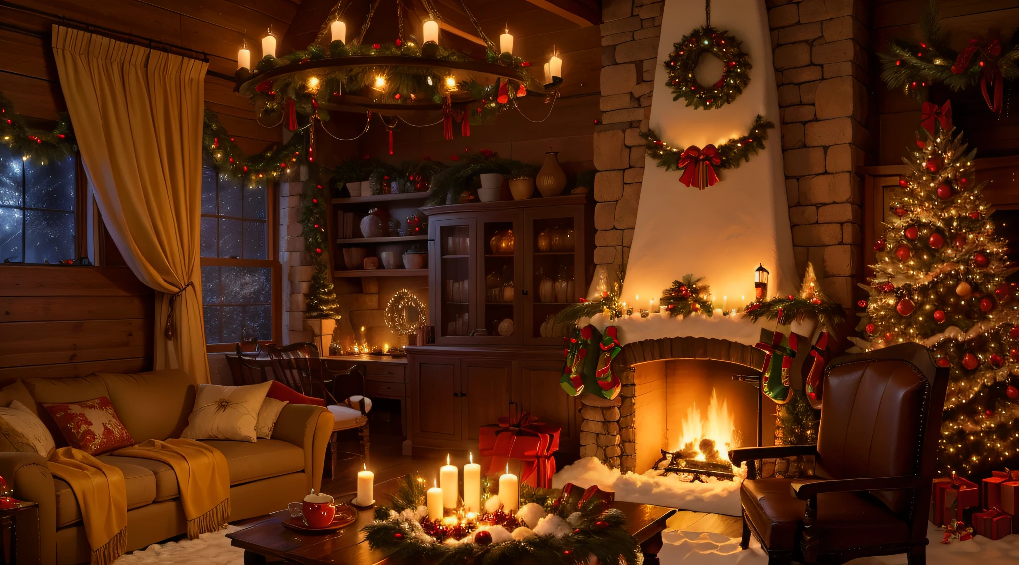 cozy christmas atmosphere