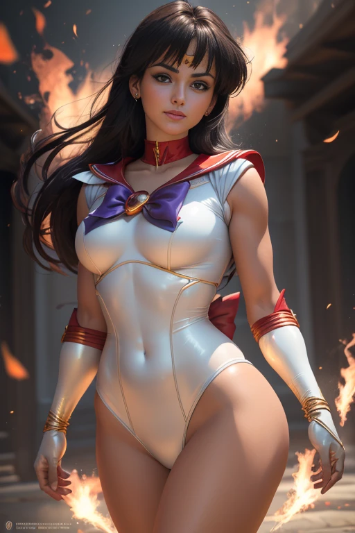 8k, ..3d, Realistic, Ultra Micro Fotografia, pose de modelo sexy, Qualidade Superior, Super detalhe CG Unity 8k wallpaper, de baixo, detalhes intrincados, (1 mulher), 18 anos, vermelho vermelho brilhante Pre-Gate Mini Saia: 1.4,(Sama1, tiara, Uniforme Sailor Senshi, luvas brancas, Vermelho Cor do Marinheiro, saia vermelha, Uniforme Sailor Senshi: 1.2, Marinheiro Marte: 1.2, Meishaonv), cabelos pretos arroxeados incrivelmente longos e lisos: 1.2, lindo cabelo liso longo brilhante: 1.2, Uniforme Sailor Senshi, ((arco roxo muito grande no centro do peito: 1.4, tiara dourada na testa: 1.5, luvas vermelhas nos cotovelos: 1.1, bright crimson red with luxurious golden decorations: Long knee-high enamel boots: 1.3, colarinho vermelho carmesim saturado, Colar de marinheiro vermelho carmesim saturado, long white latex gloves with luxurious gold ornament: 1.3, very large red bow behind the waist: 1.1, gargantilha vermelha, decote parece sexily boldly grande, brincos vermelhos em forma de estrela)), SMMarz
Hair that too long, franja separada,(sorriso sedutor, cara muito bonita, detalhes do rosto: 1.5, olhos roxos brilhantes, beautiful face, Olhos bonitos, olhos brilhantes, thin lips: 1.3, thin, sharp, pale eyebrows, long dark eyelashes, Double eyelashes), joias douradas de luxo, Asas brancas enormes, fino e magro e musculoso, abdominais musculosos, Rosto pequeno, Seios enormes, perfectly proportions, cintura fina, pose de modelo sexy, visible pores, perfect hands: 1.5, (very thin and fit high gloss white holographic leather), Thin high leg swimsuit bold and sexy, postura de luta, octane rendering, very dramatic image, Luz natural forte, sunlight, exquisite lighting and shadows, Dynamic angle, DSLR, foco nítido: 1.0, Maximum clarity and sharpness of the space background, Dynamic flames in the background, humano em chamas: 1.2, bola de fogo, sparks of fire, Dynamic Fire, burning hair, Dynamic Frame, Marz, luar, lua, Dynamic background, fundo do detalhe)
