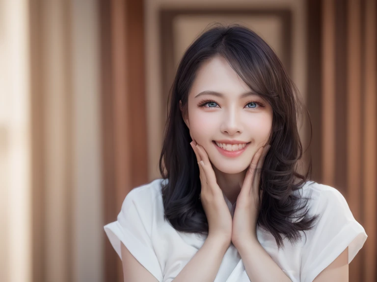 (8K, Photorealistic, Raw photo, of the highest quality: 1.3), (1girl in), Super beautiful, (Realistic face), (boyish, Silver Color Berry Shorthair), Beautiful , Glare that captivates the viewer, Beautiful expression, Beautiful breasts, (Realistic skin), Be...