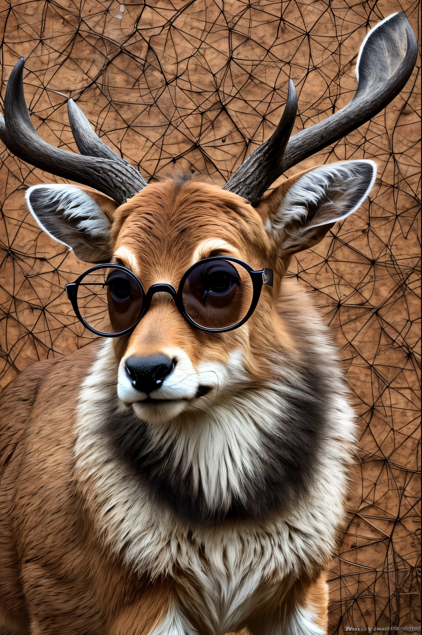 A deer with glasses --auto --s2