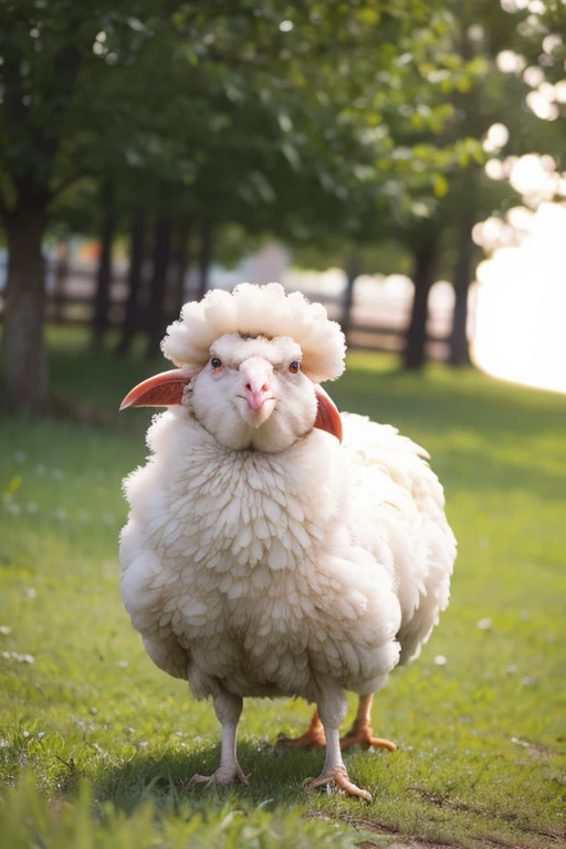 angry chicken sheep