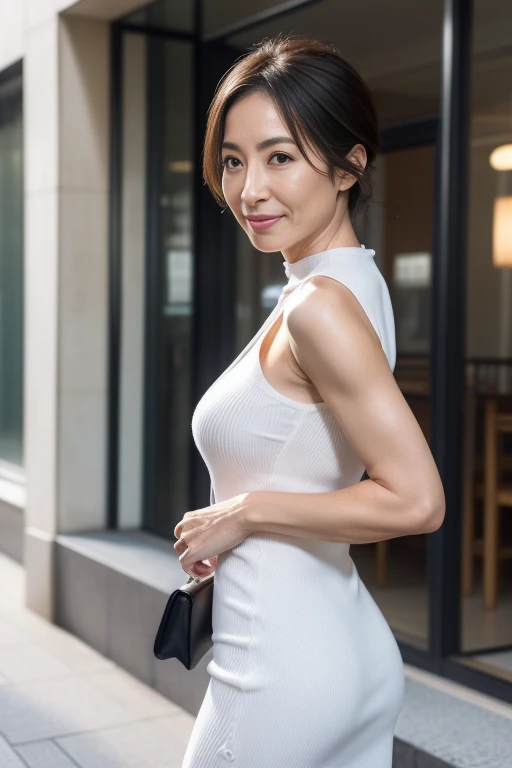 ((realisitic:1.4))、(high-level image quality、hight resolution)、((japanes))、(A detailed eye:1.2)、big eye 、Flat bangs、(Black Hair)、((Trem lotado:1.2))、Solo、((18year old))(huge areolas),(Ingrown nipples)、Clean、A slender、beauty legs、Shinjuku、Riho Yoshioka、