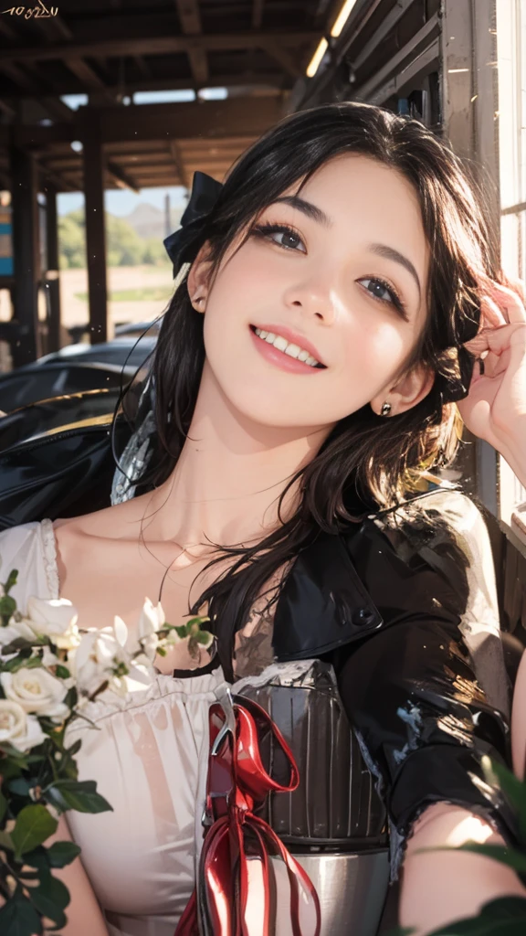 127
(a 20 yo woman, everlasting), (Surreal), (High level of image quality), ((beautiful hairstyle 46)), ((Short hair details:1.46)), (Smiling softly), (Breasted:1.1), (lipsticks), (large garage), (Go deep into the fields), (vintage car)