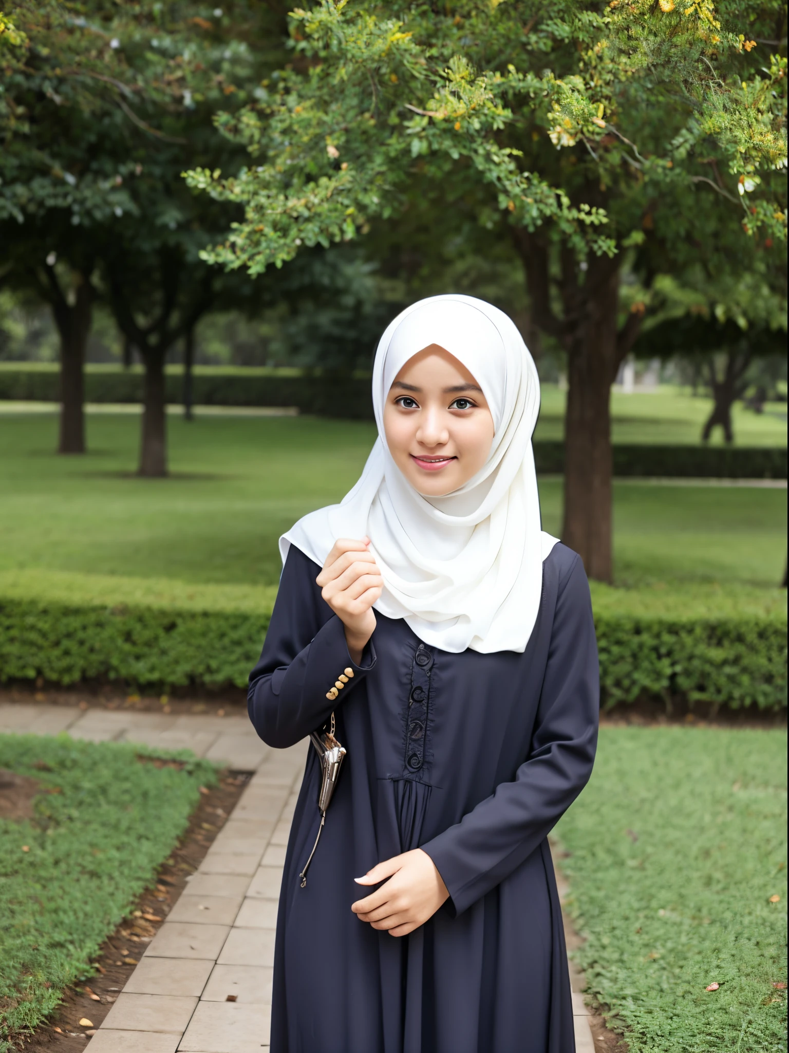 women, hijab, gamis, university