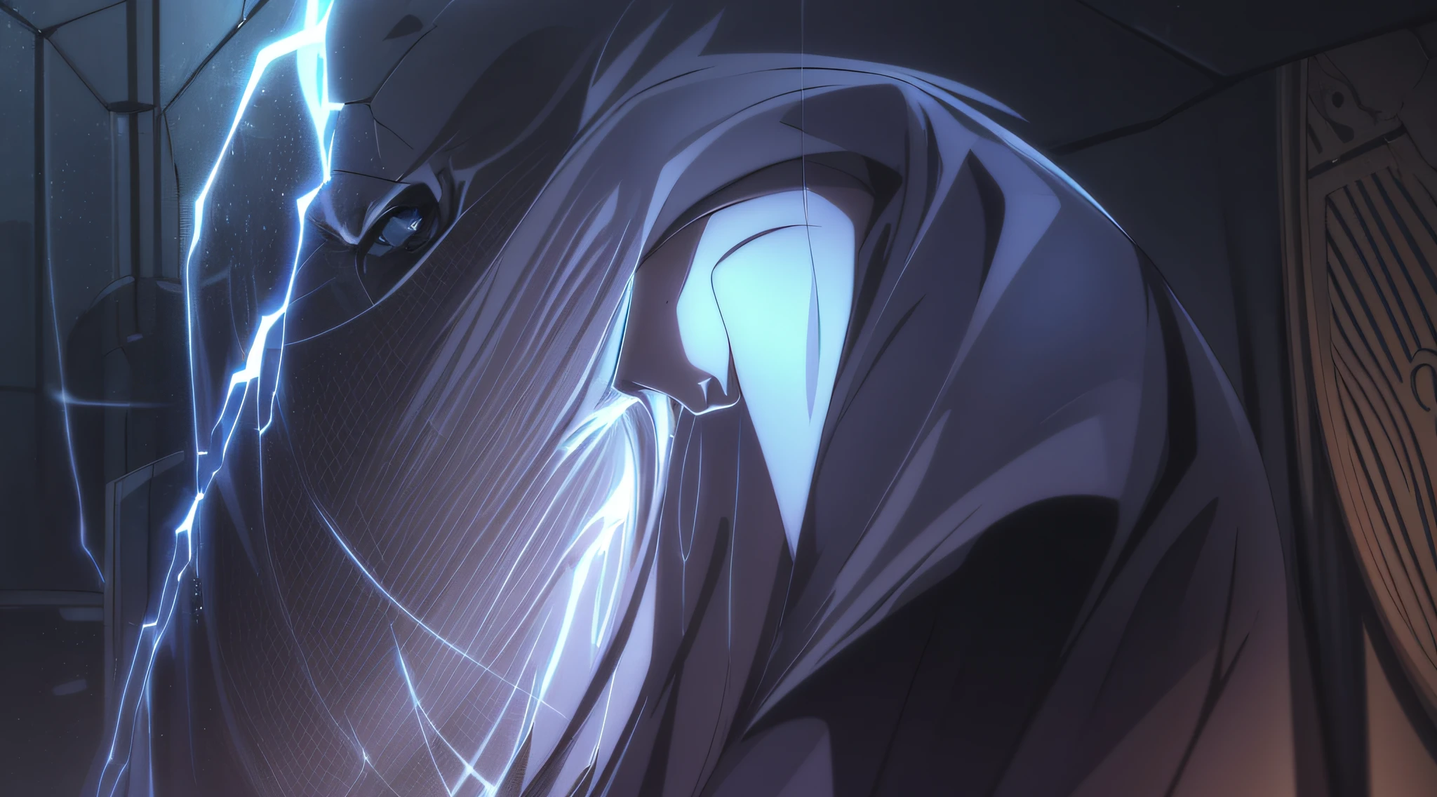 light novel character concept , god to be revered , sharp glances, wrong impression , shackles of fate