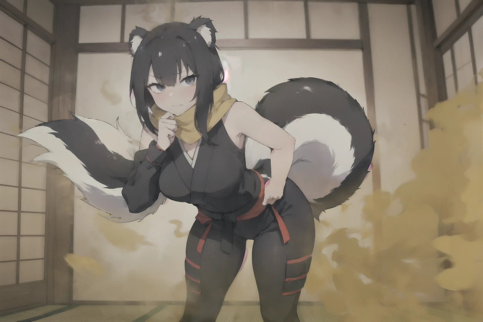 ((masutepiece, High resolution, depth of fields, 4K, Ticker,))),(((velocity)),(((Skunk Girl))),Yellow smoke,Skunktail, Attacked by farts, Attack with farts,Leaning forward)),((Thrust your hips up)),((Kunoichi)),,((Ninja Mask)),velocity,bending forward, (((rising yellow smoke  ))),,((i&#39;i&#39;i&#39;i&#39;i&#39;i&#39;i&#39;i&#39;i&#39;i&#39;i&#39;i&#39;i&#39;i&#39;i&#39;i&#39;i&#39;i&#39;i&#39;i&#39;i&#39;i&#39;i&#39;i&#39;i&#39;i&#39;i&#39;i&#39;i&#39;i&#39;I&#39;m in a Japanese tatami room.)),🥷,((scarf)),((),((Looking behind you)),((tired eyes))