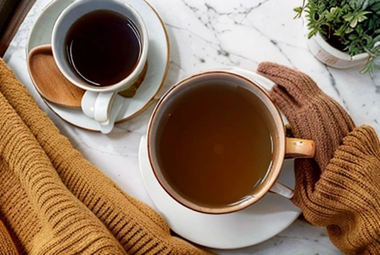 someone  holding a cup of tea in one hand, cosy vibes, cozy aesthetic, cozy wallpaper, with a cup of hot tea, happy cozy feelings, hygge, cozy vibe, cozy, pexels, cozy atmospheric, cozy setting, cozy place, soft - warm, woman drinking tea, cosy atmoshpere, cold as ! 🧊, cozy home background, top view