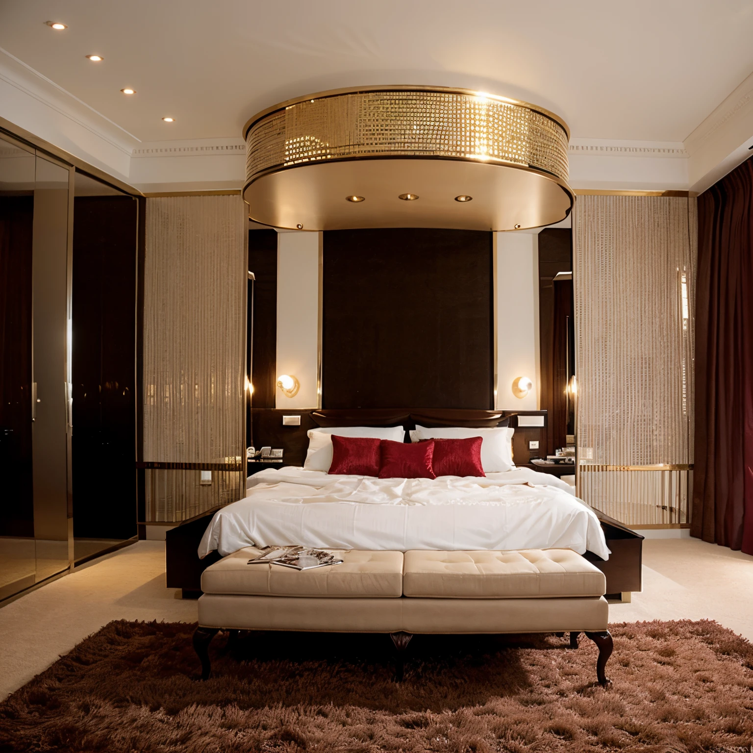 billion dollar room design displaying sex toys on the walls and incorporated as furniture.
