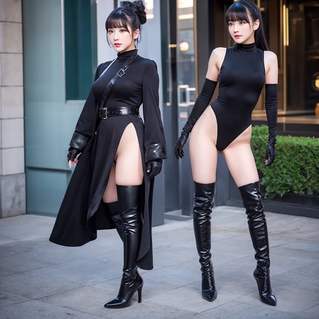 One lady、ChunLi、Gachimuchi、thigh high boots、Long gloves、highleg、full bodyesbian、hiquality、