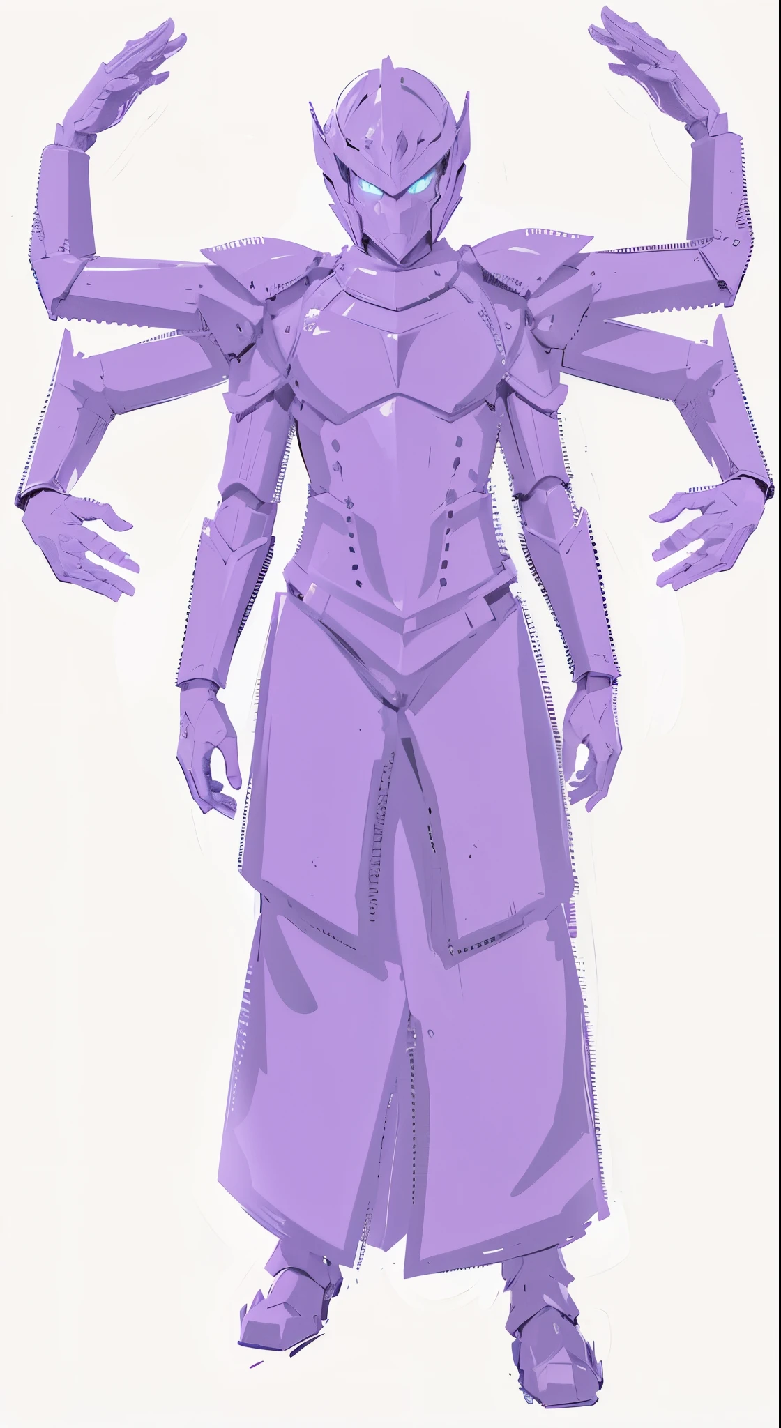 Anime Statute if armored six arm warrior