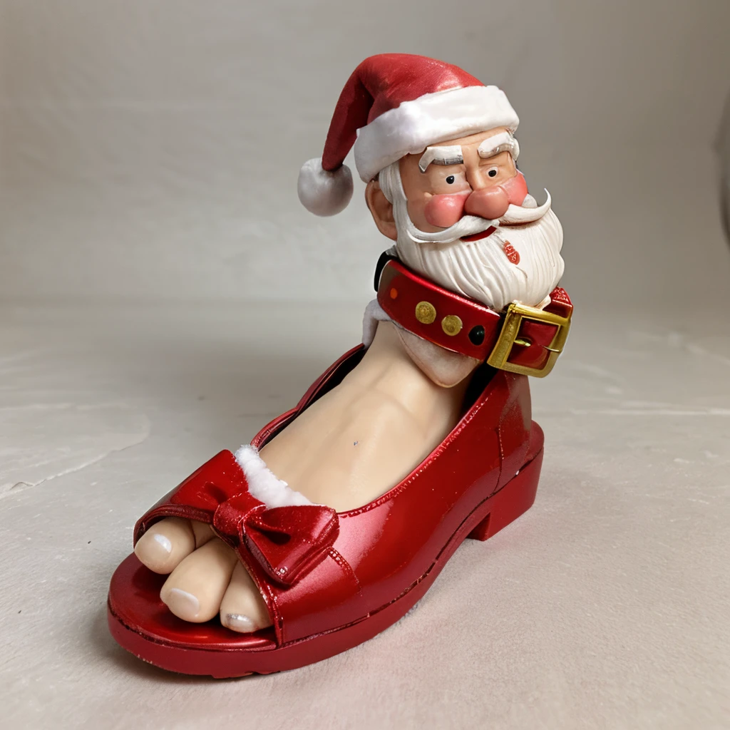 Santa Claus breaking nail shoe