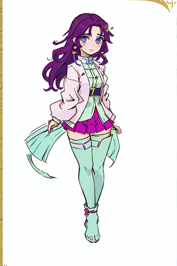 1Woman, Character Sheet, Concept art, full - body, The woman, \(kimetsu no yaiba\)